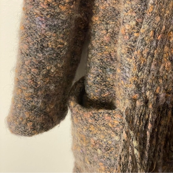 Vintage I.B.Diffusion Mohair Blend Attached Scarf Longline Sweater Size Medium - Picture 9 of 16